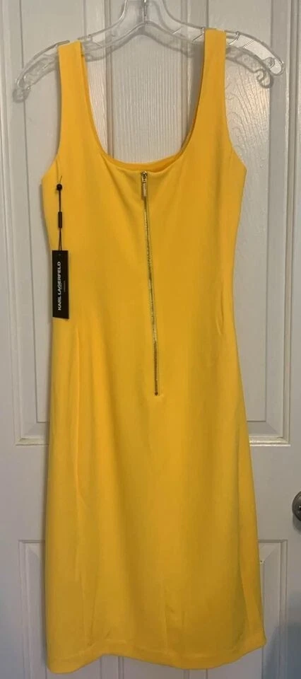 New Karl Lagerfeld Marigold Yellow Dress - photo 3