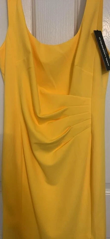 New Karl Lagerfeld Marigold Yellow Dress - photo 2