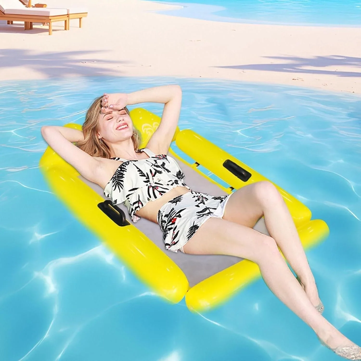 Yellow Inflatable Pool Hammock