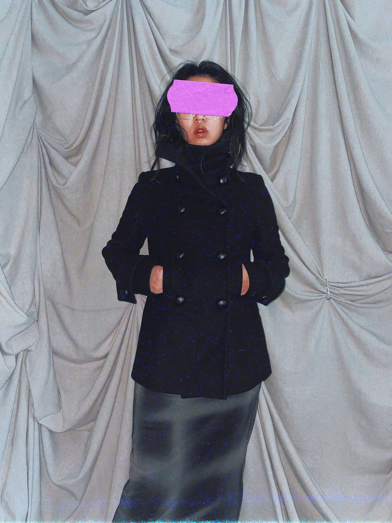 Black cashmere wool coat jacket outerwear - photo 4