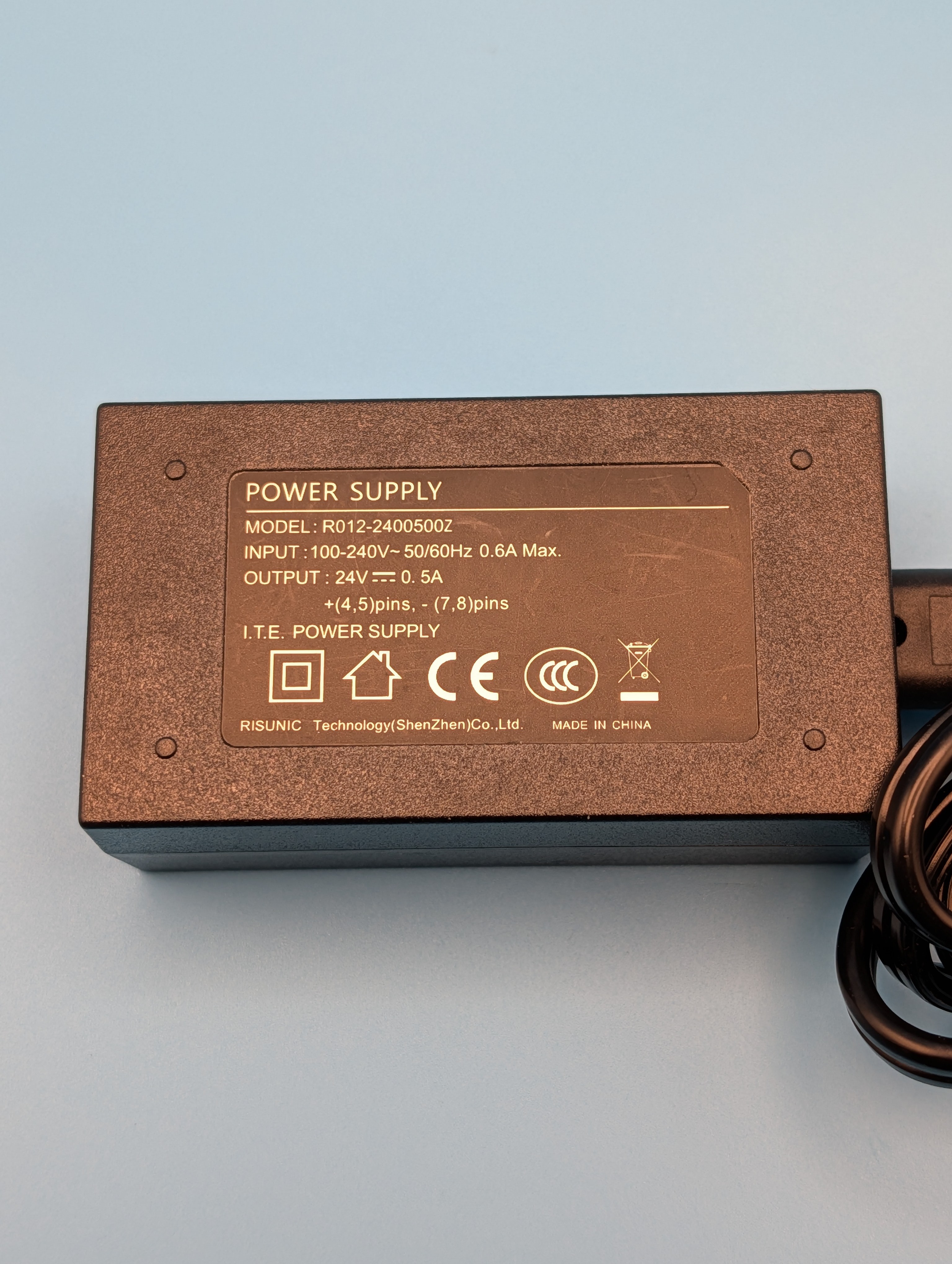 48V Wall PoE (Power over Ethernet) Injector 12 W