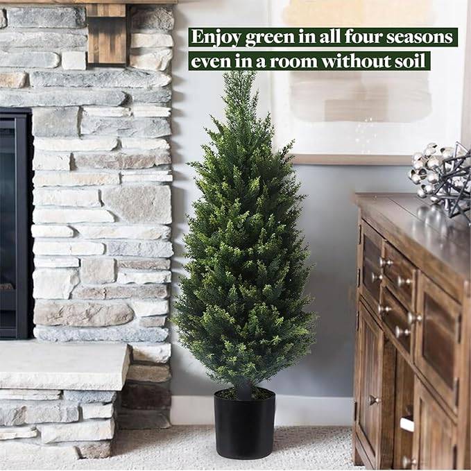 NEW artificial 37" Cedar Topiary Tree