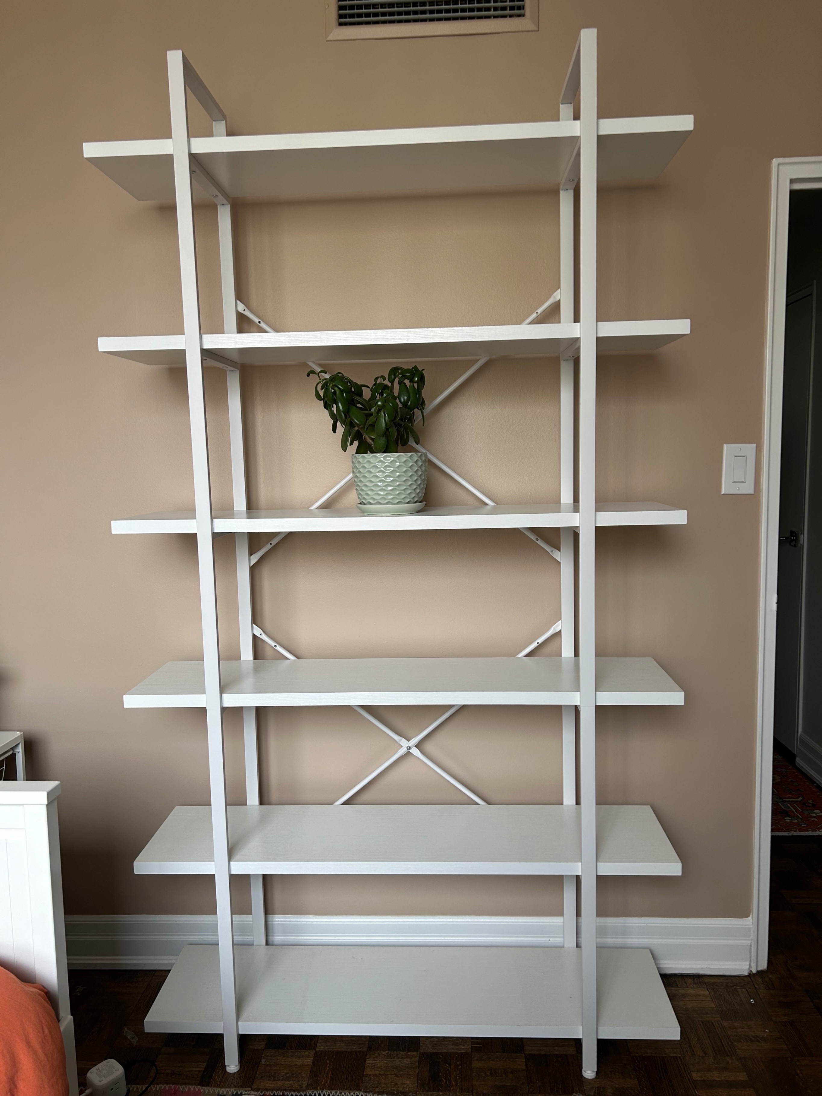 📚 HSH 6-Tier Tall White Bookshelf - photo 3