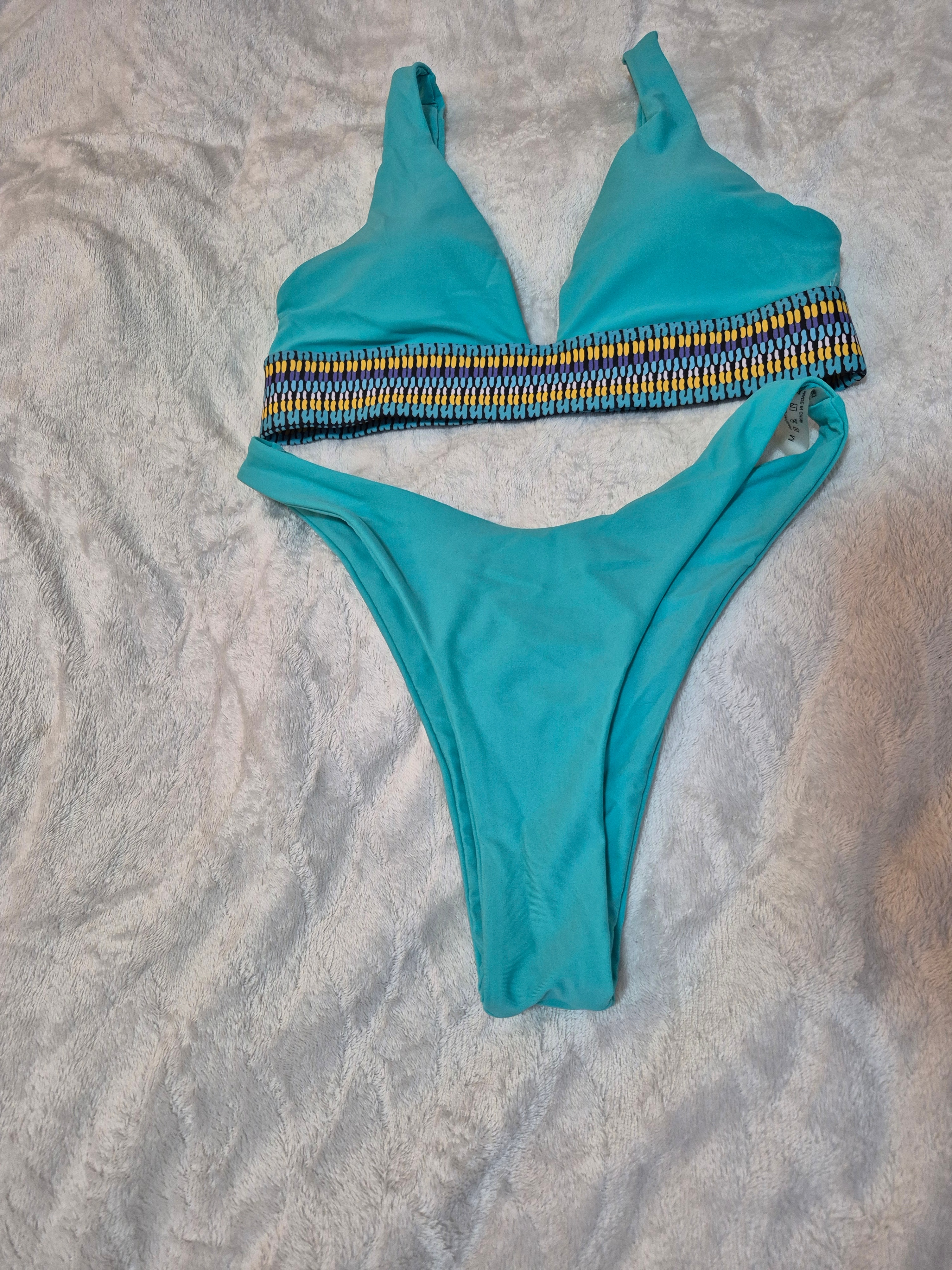 NEW SHEIN Summer Beach Bikini Set – Contrast Trim, 2-Piece - photo 4