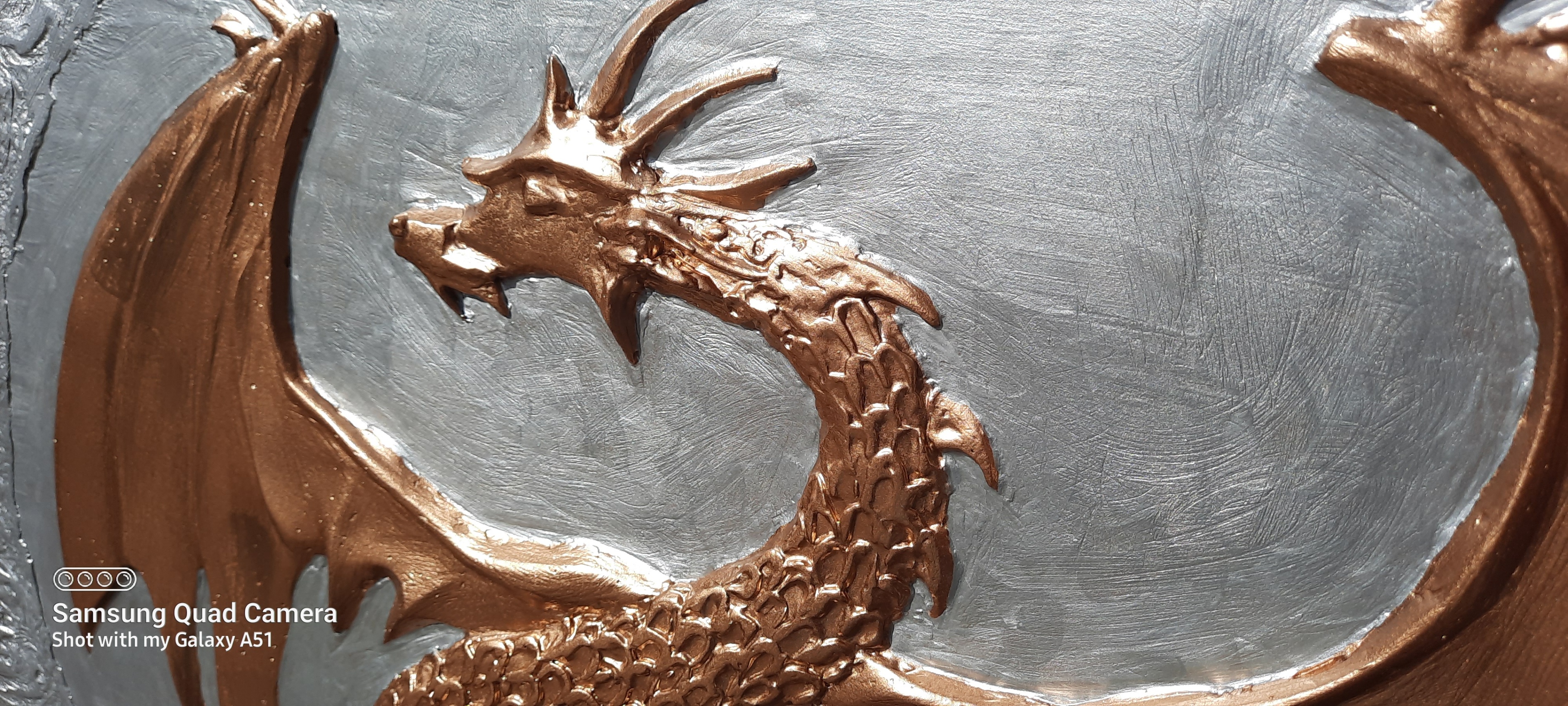 Dragon- 3D Sculptural painting on canvas.Wall art painting . - photo 5