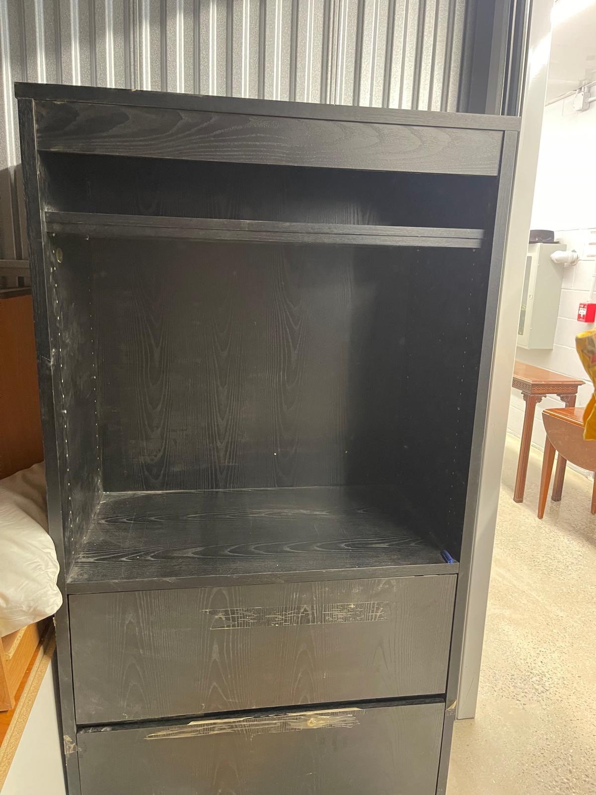Solid Wood Storage Cabinet / Media Armoire – Black Finish - photo 2