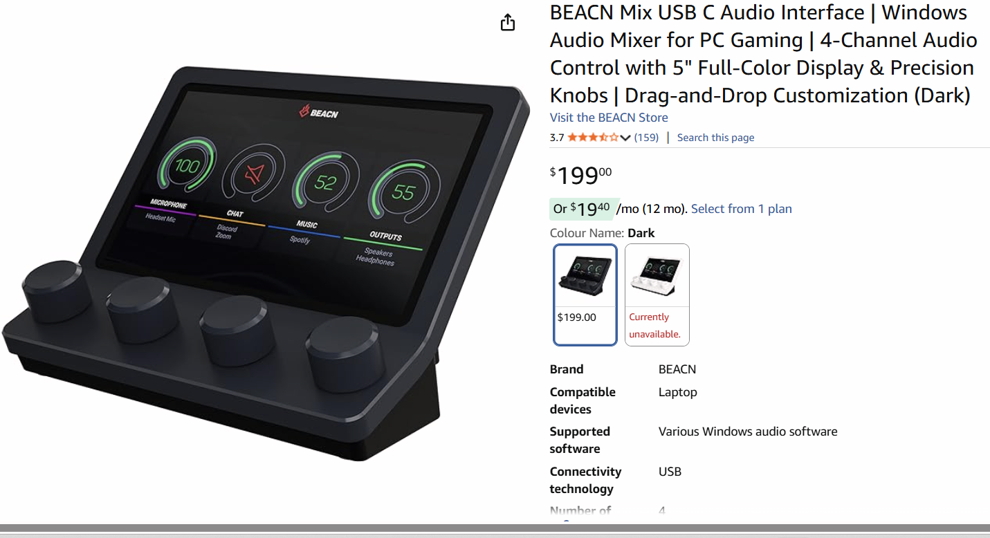 BRAND NEW BEACN Mix USB-C Audio Interface - photo 3