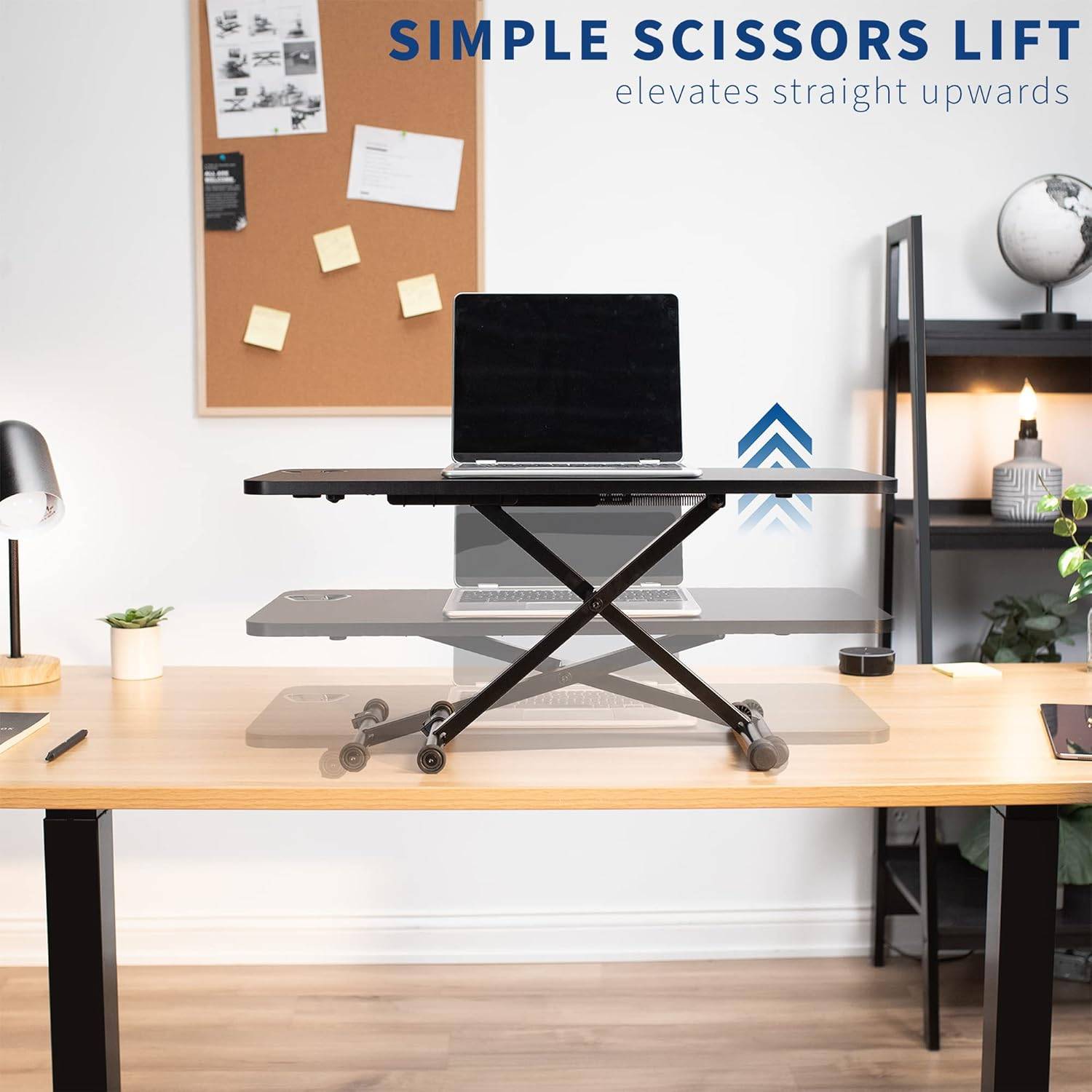 New VIVO Black Scissor Lift Standing Desk Converter - photo 2