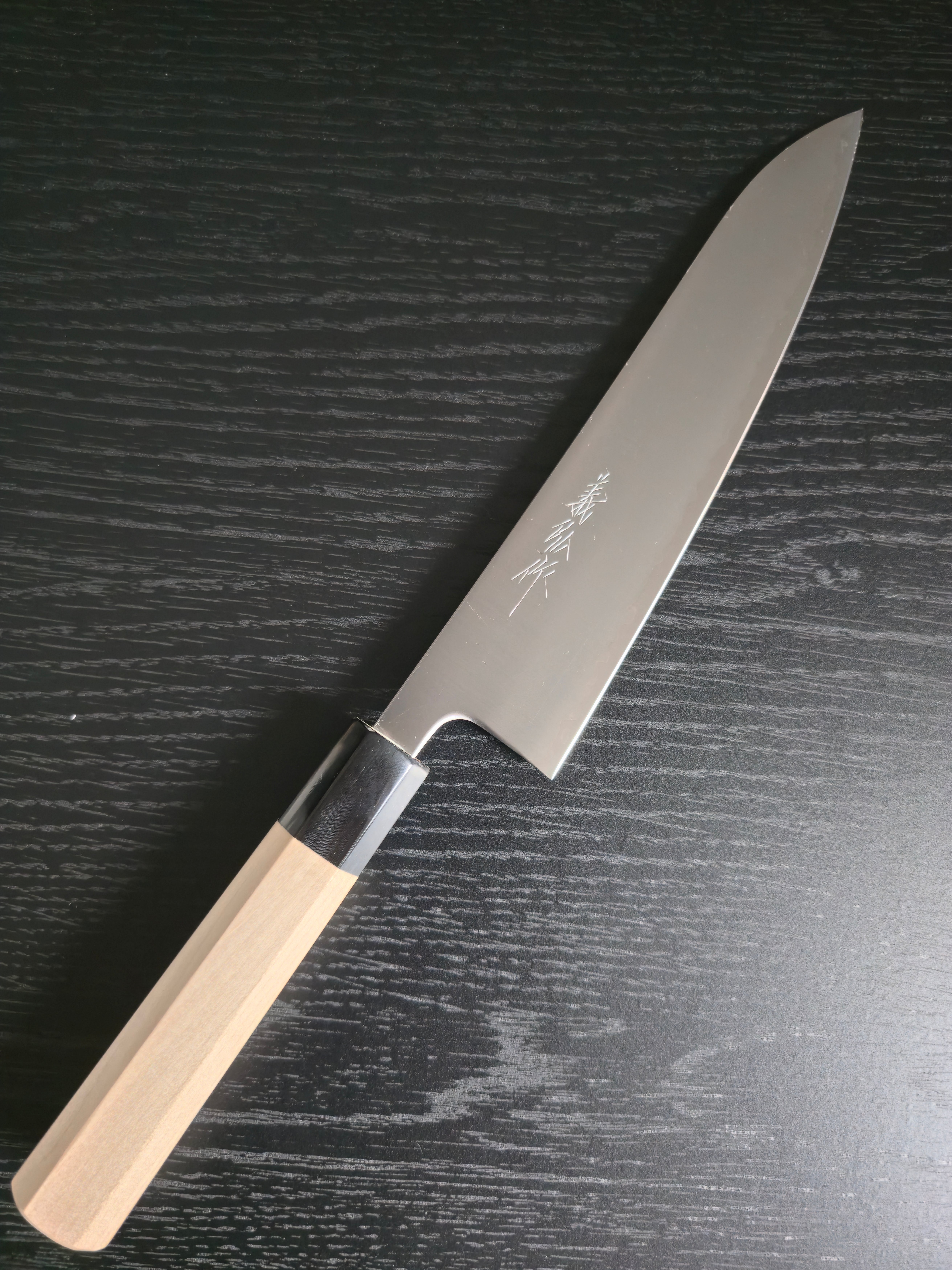 Japanese Gyuto (Chef Knife) 21cm w/ Oak Handle - photo 2