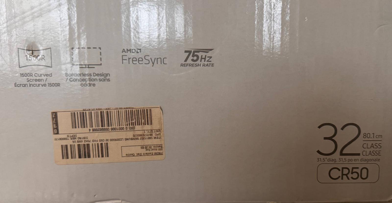 Open To Offer - Samsung CR50 32" Curved Monitor - photo 5