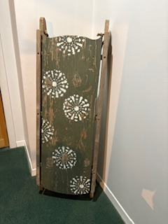 Decorative Green Sled