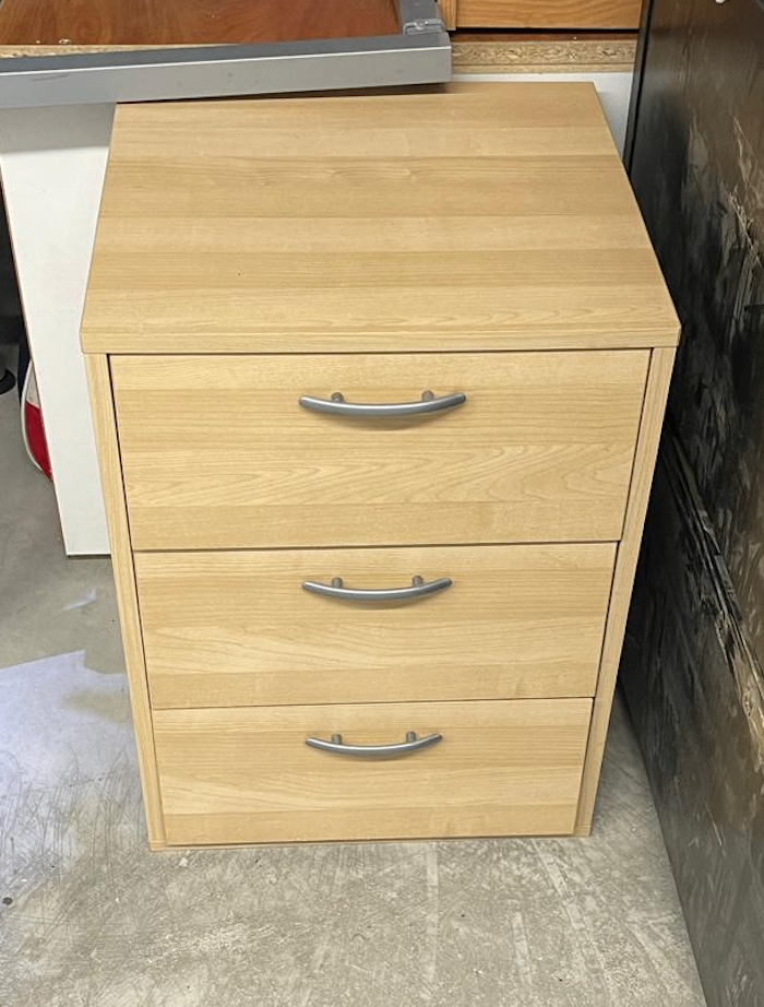 Three-Drawer Wood Cabinet - photo 2