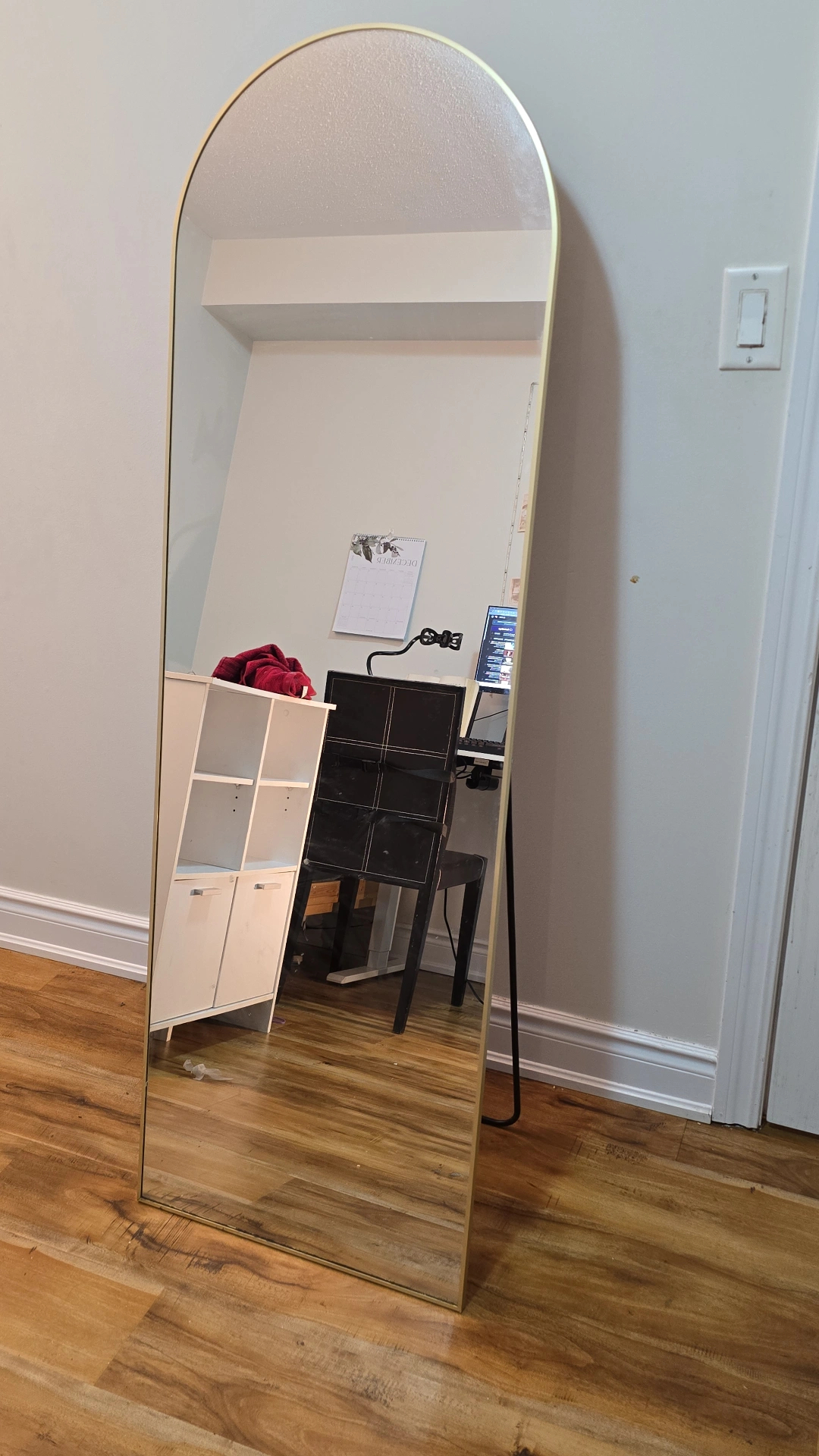 Sweetcrispy 59"x16" Arched Full Length Mirror