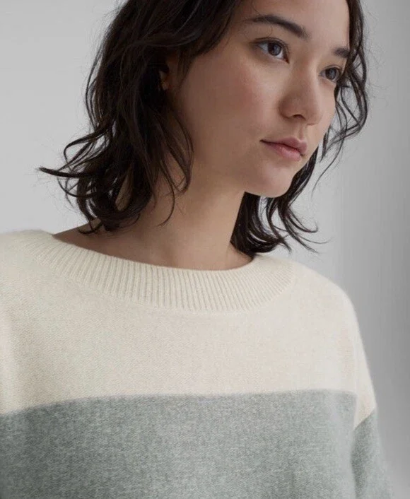 Club Monaco Cashmere Boatneck Sweater, Sea Glass Green (Size M)