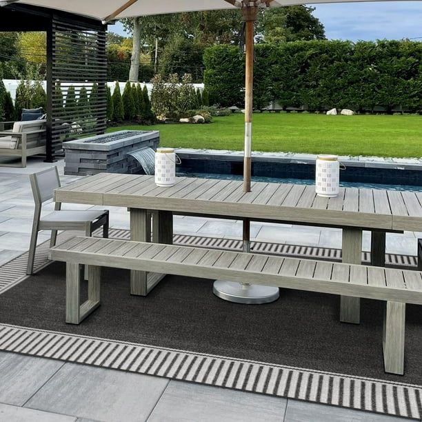 5 STYLES - INDOOR/OUTDOOR Rugs - Sizes are all around 5'/6' - photo 5