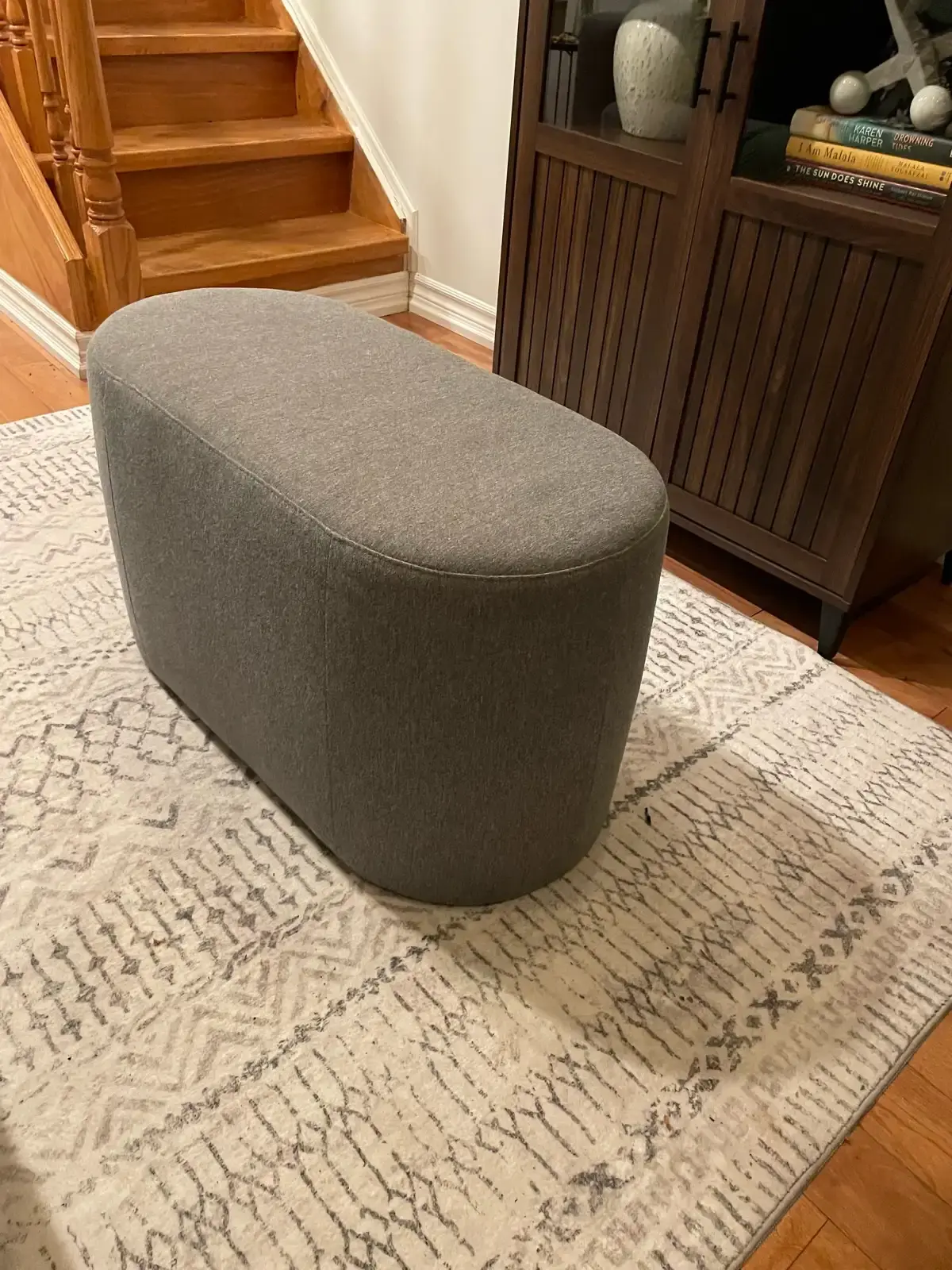 Oval Ottoman - photo 2