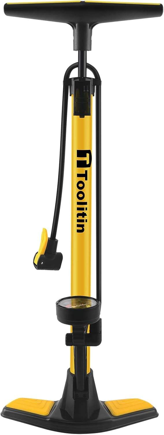Toolitin Floor Bike Pump with Gauge - photo 2