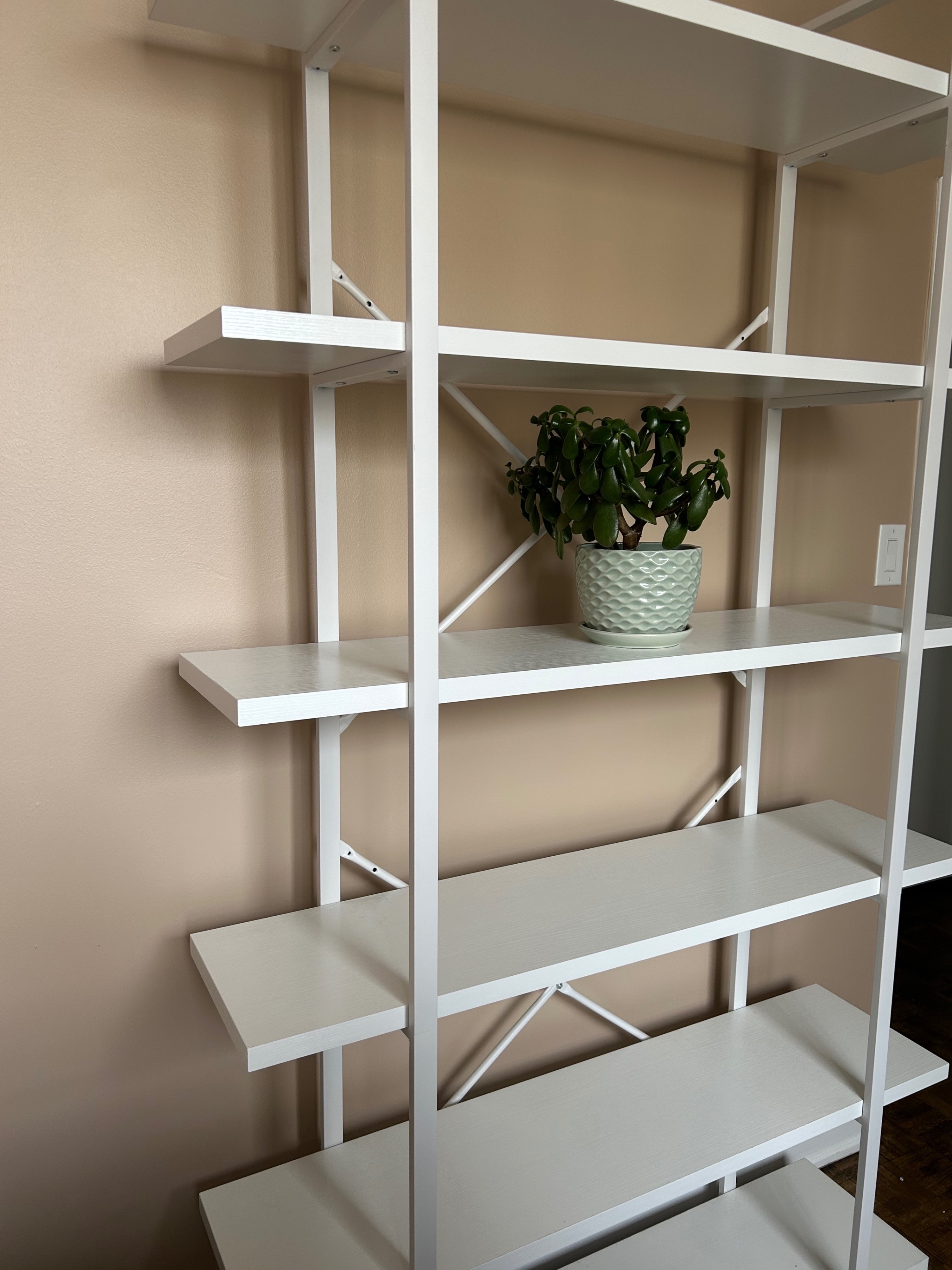 📚 HSH 6-Tier Tall White Bookshelf - photo 2