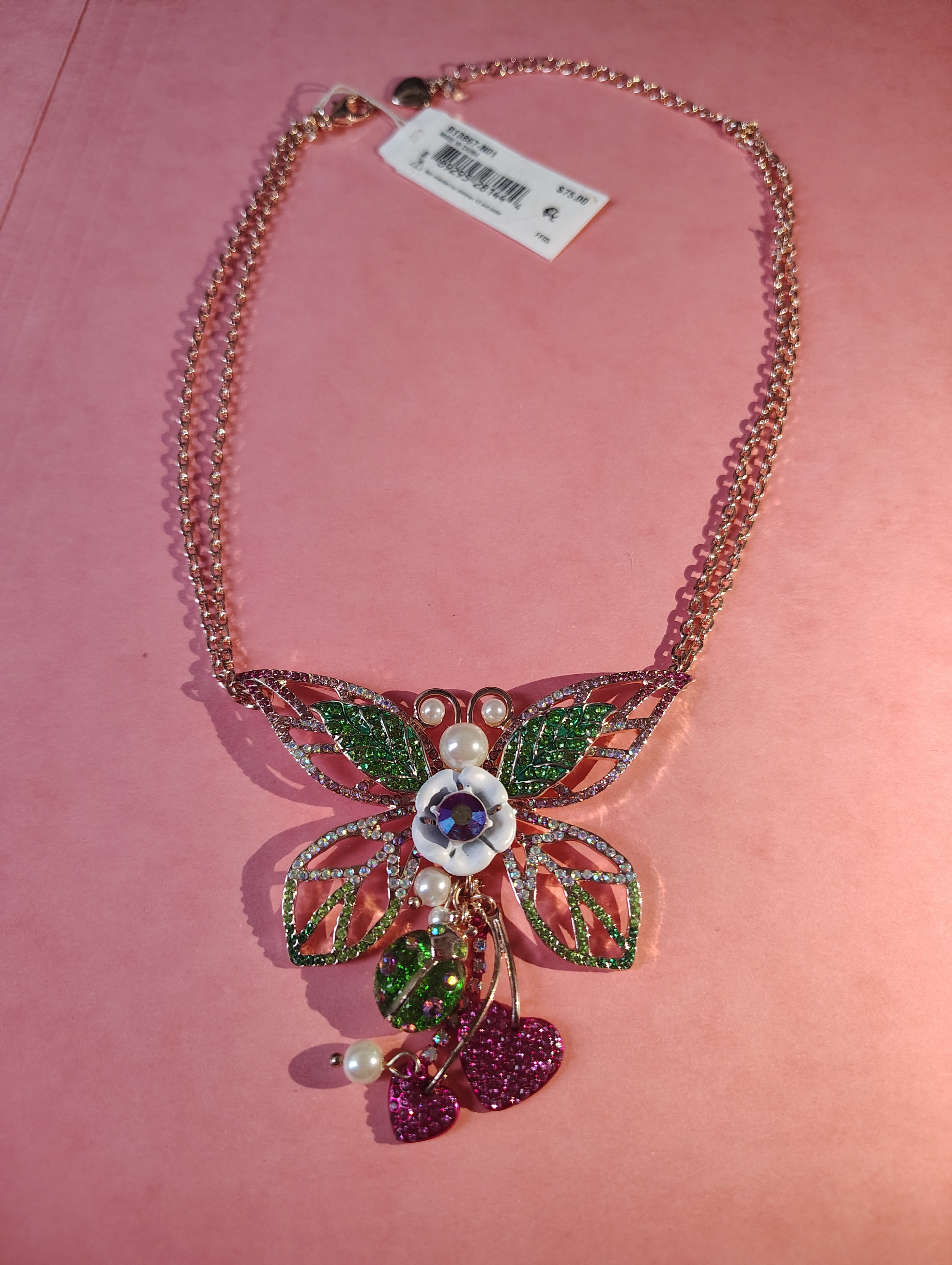 NEW NECKLACE-Betsey Johnson (Macy's US price tag, Sale) - photo 4