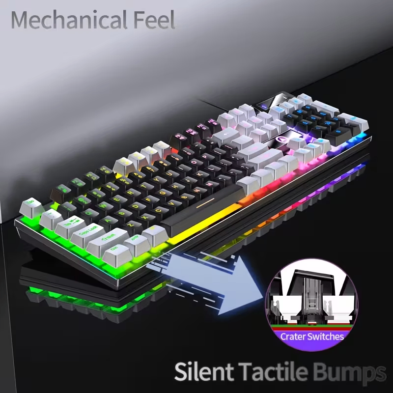 YINDIAO Wired Keyboard USB Plug Computer Gaming Keyboard - photo 3