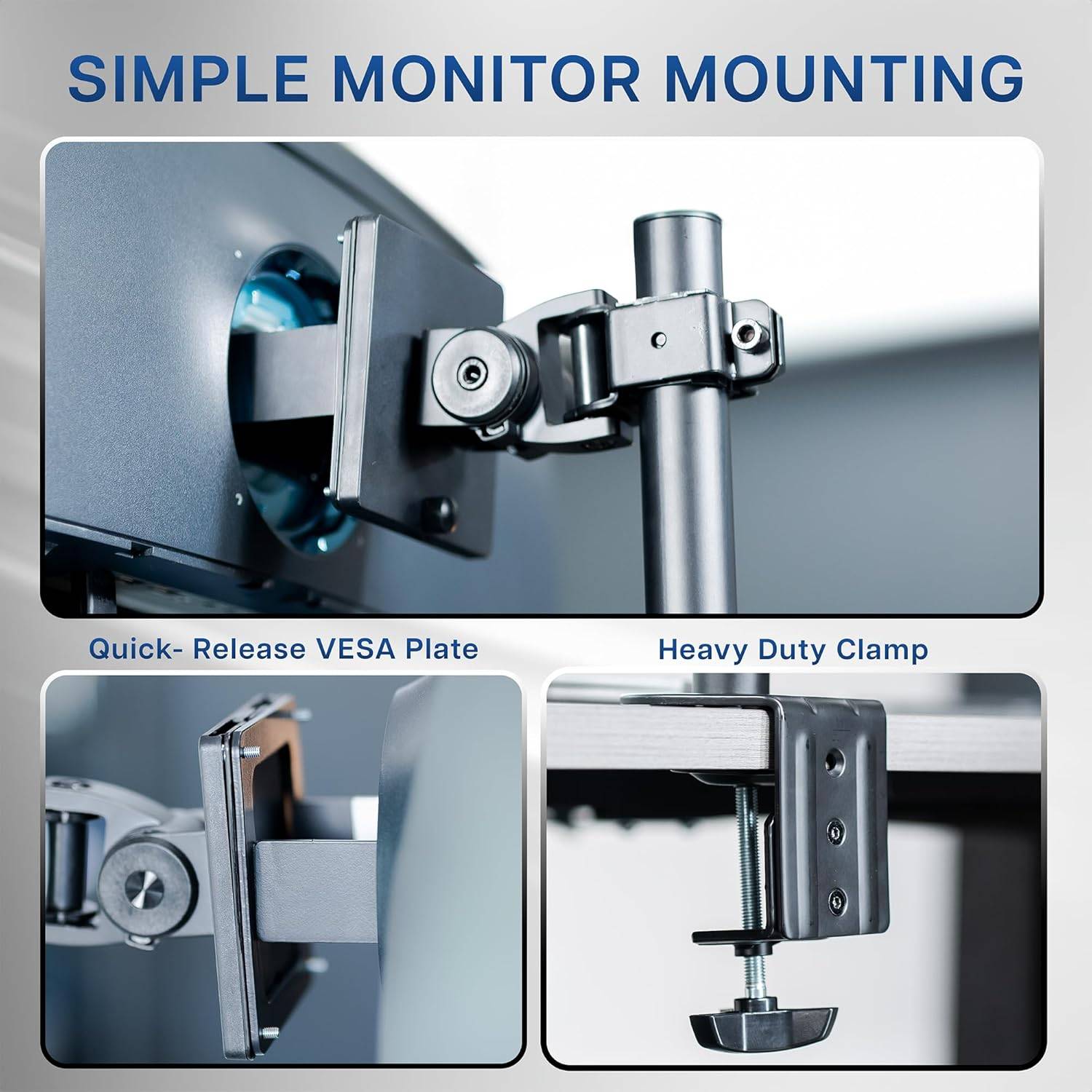 New VIVO Single Ultra-Wide Extra Tall Monitor Desk Mount - photo 4