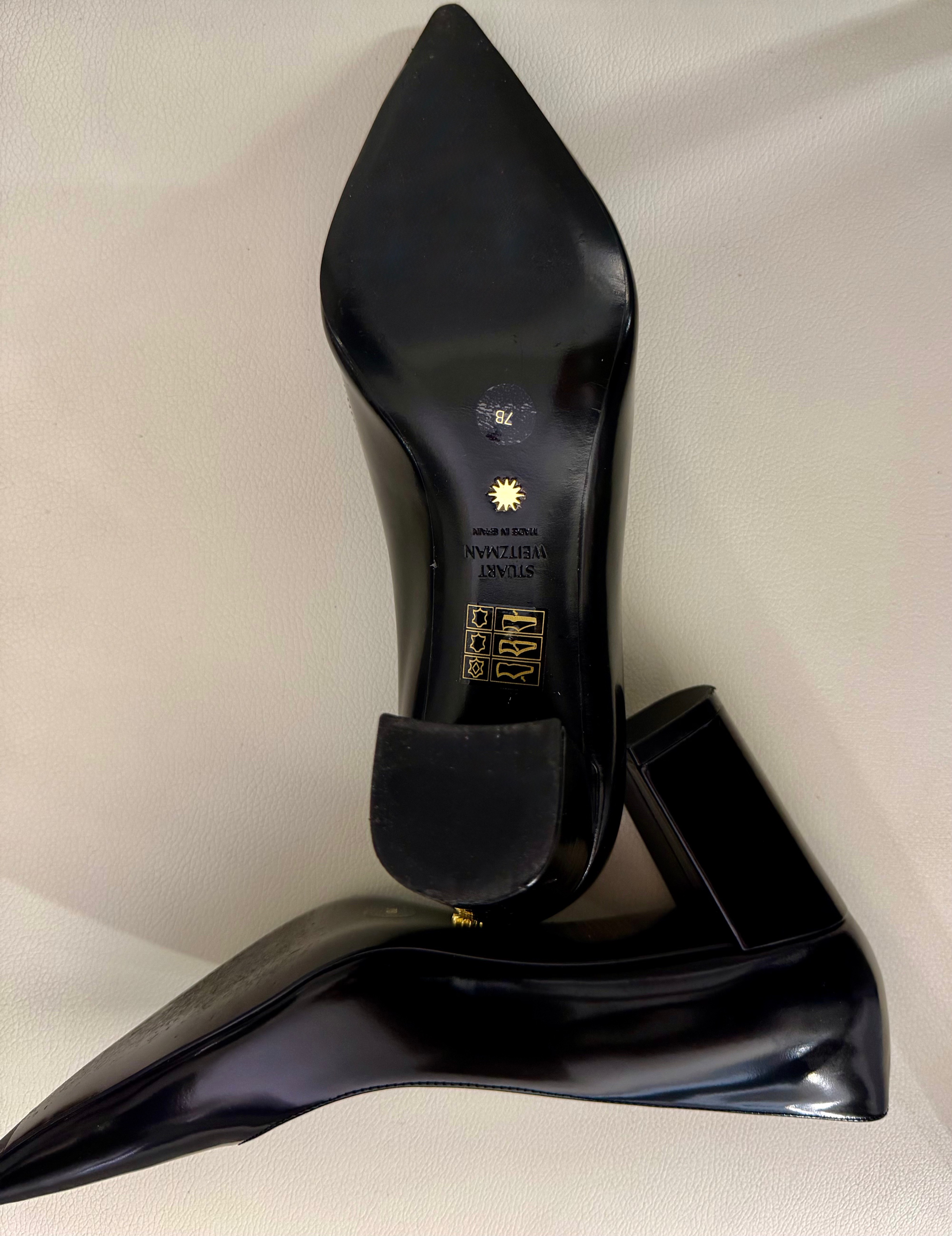 Stuart Weitzman Black Leather Pumps - photo 3