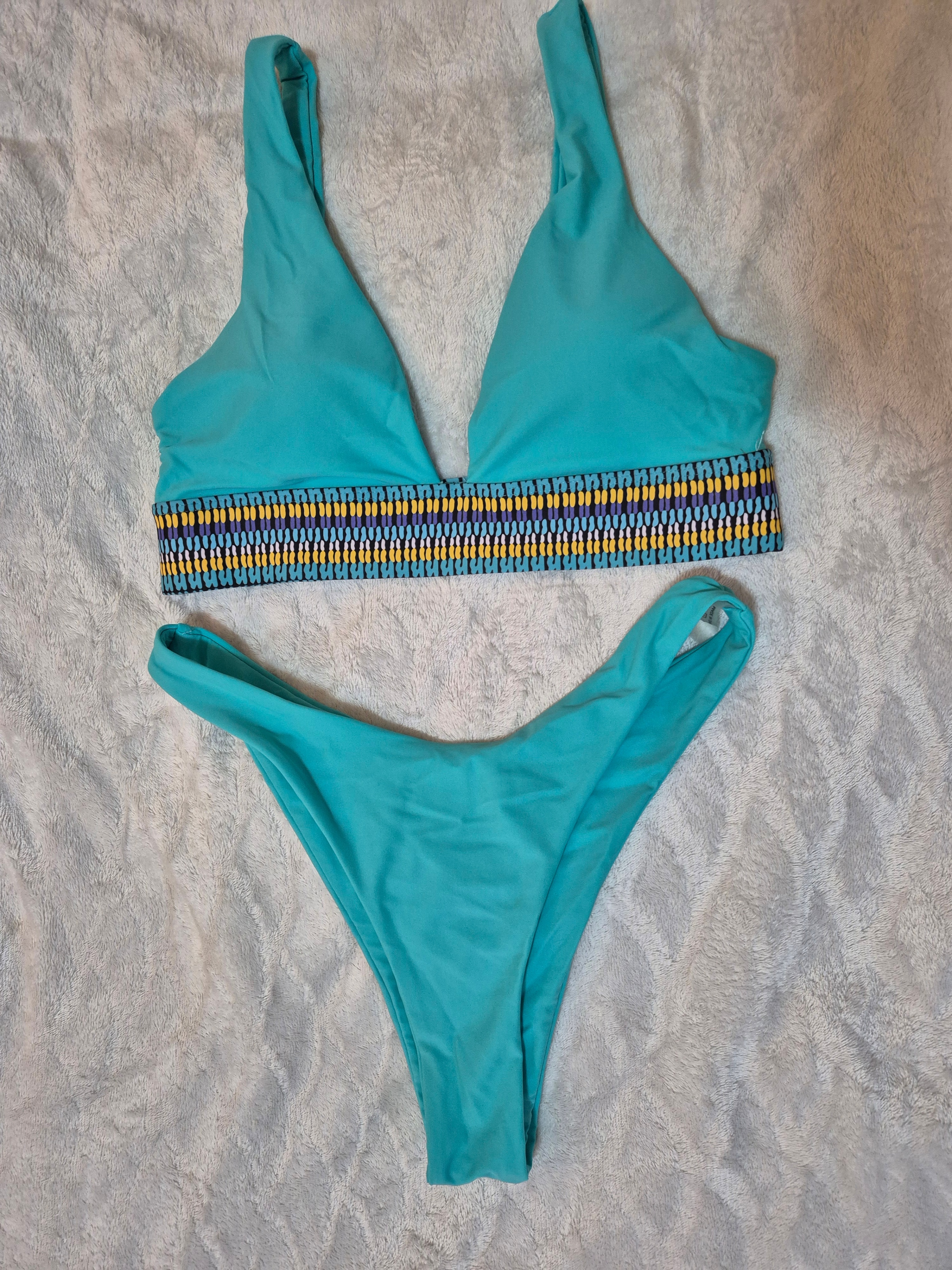 NEW SHEIN Summer Beach Bikini Set – Contrast Trim, 2-Piece - photo 5