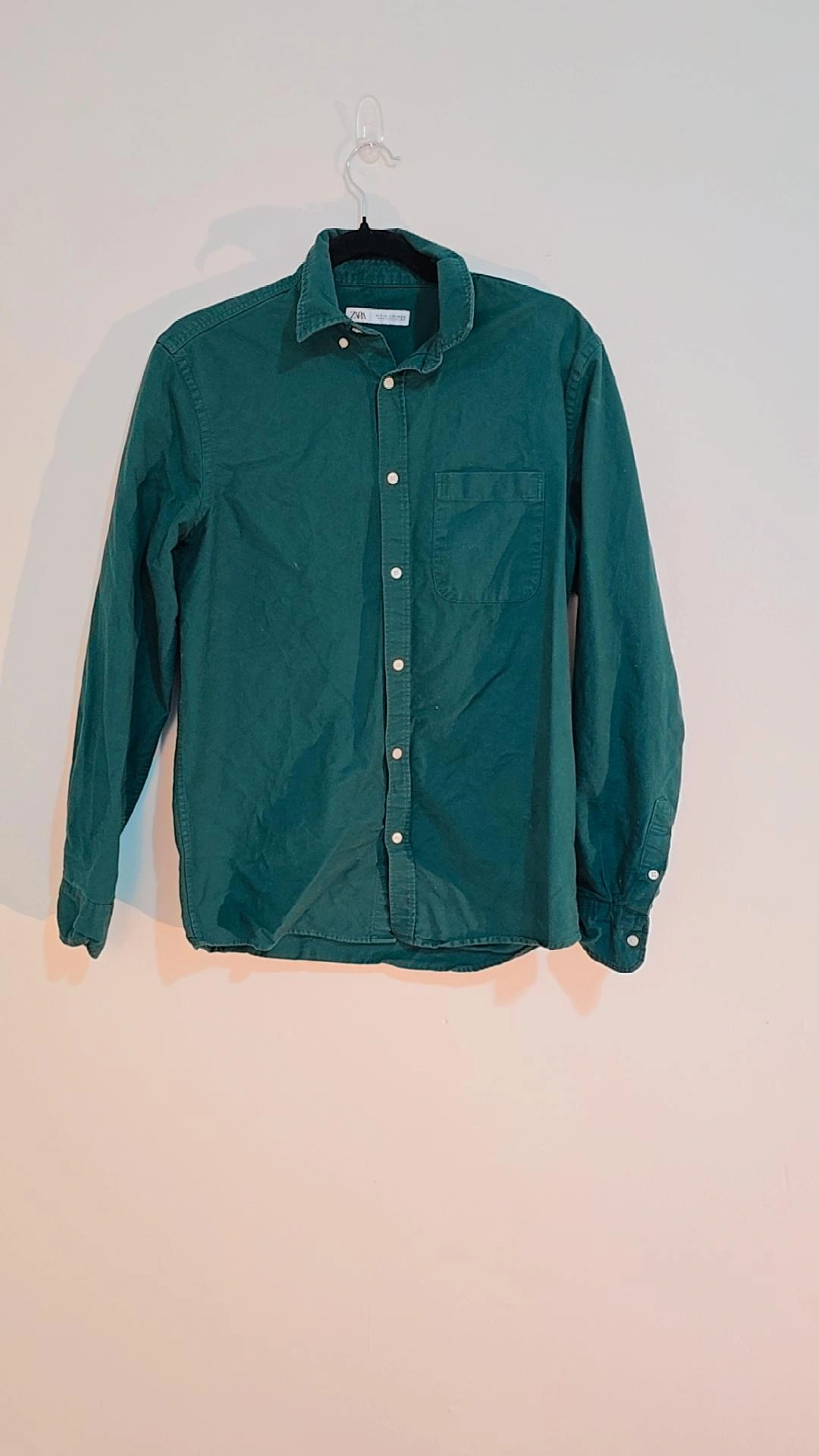 Zara Green Long Sleeve Shirt - Size S - photo 2