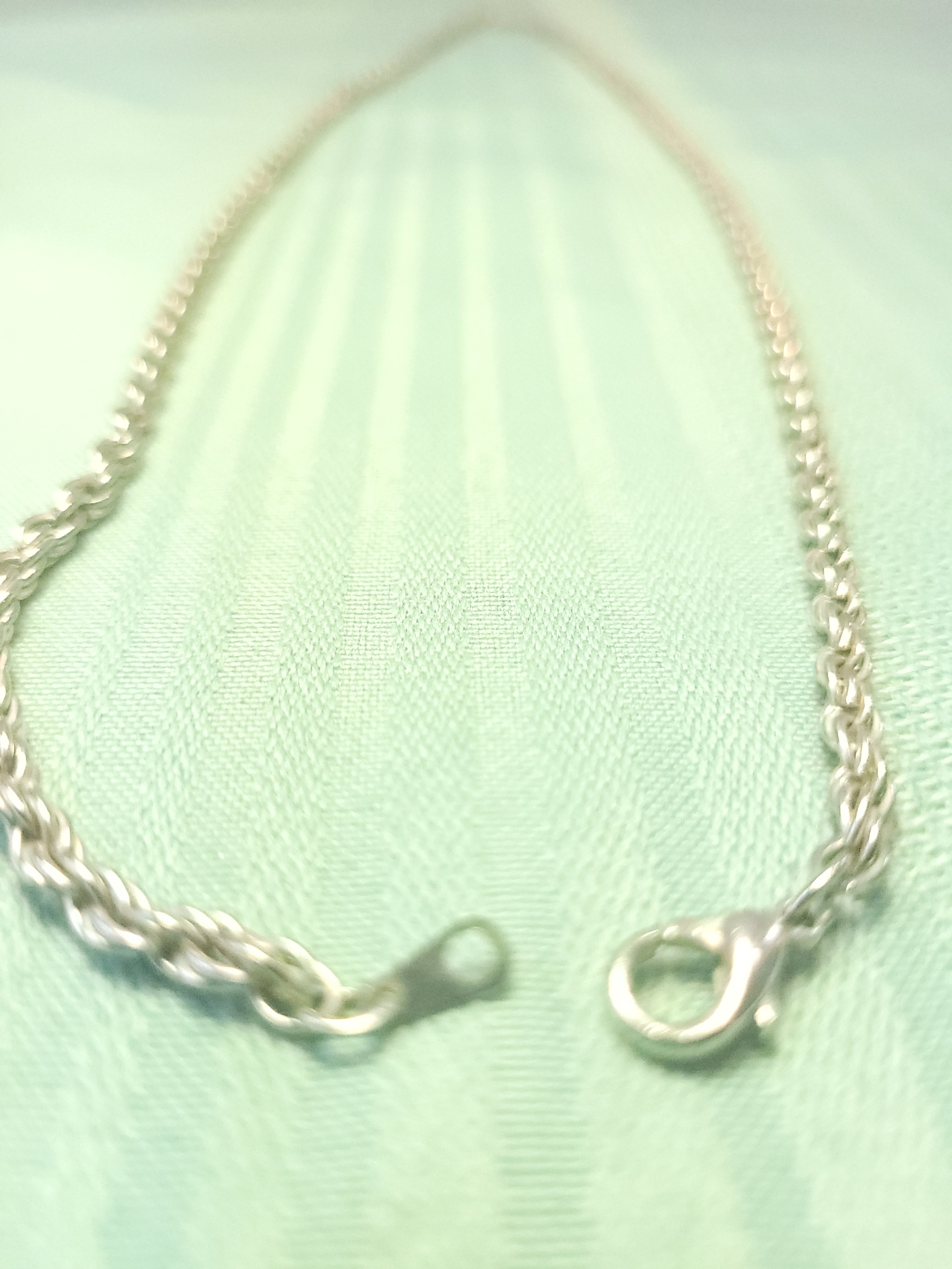 24" Silver Tone Diamond-Cut Rope Chain Necklace 4mm Unisex Retro - photo 2