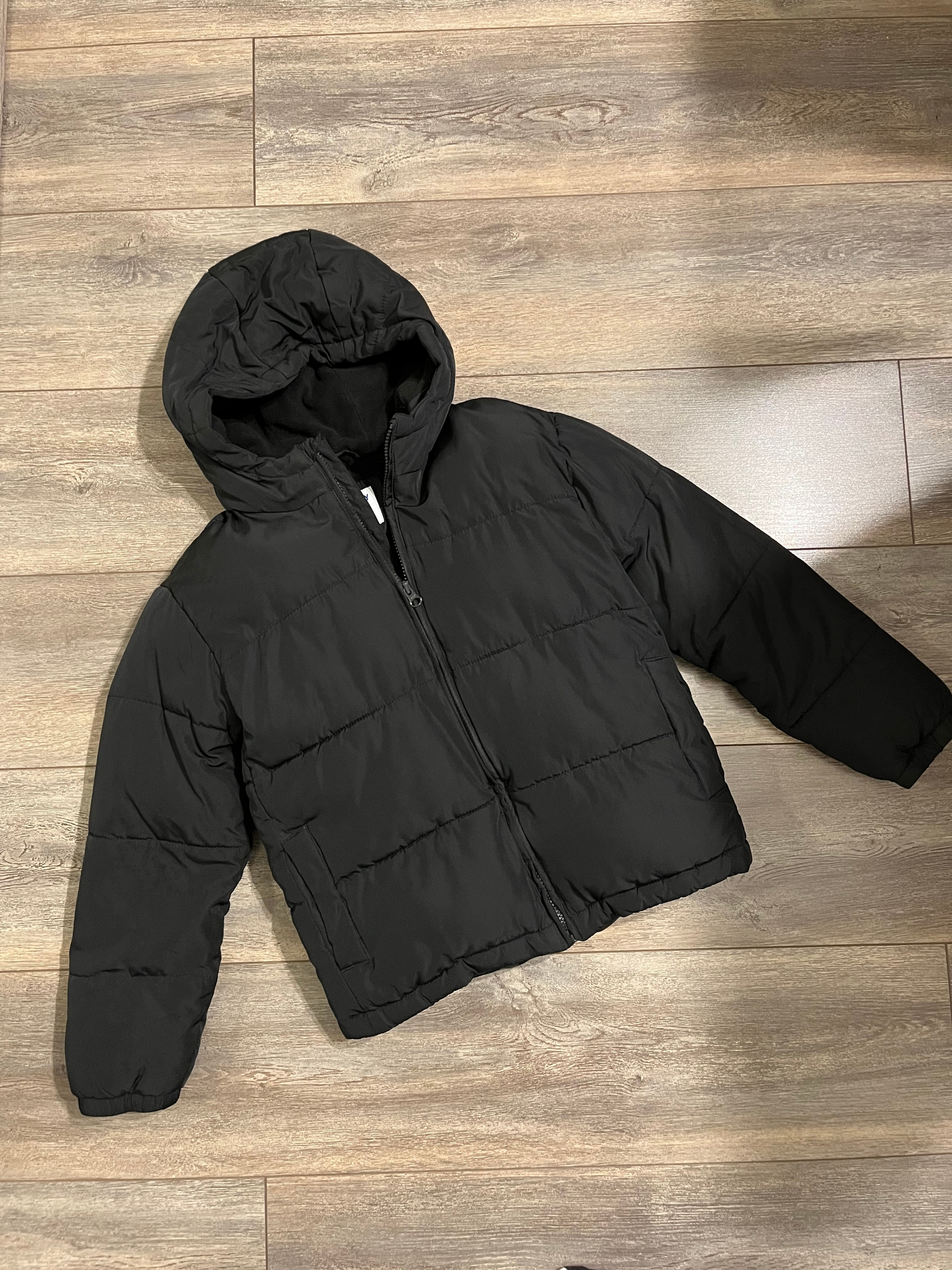 Kids Water-Resistant  Puffer Jacket for Boys, Size L (10-12)