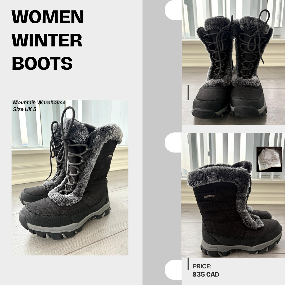 Winter Boots for Women – Warm & Waterproof – Size UK 5