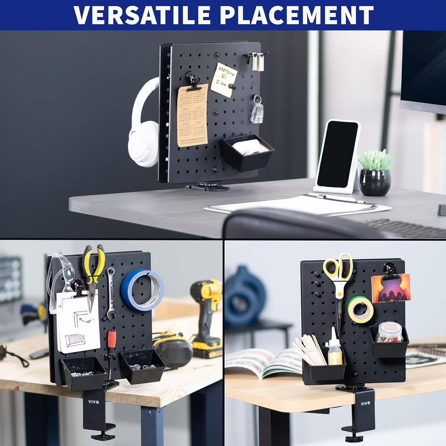 New VIVO Desk Organizer with Pegboard