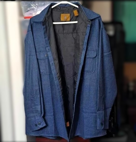 New St. John's Bay Men's Classic Flannel Lined Twill Shacket - photo 2