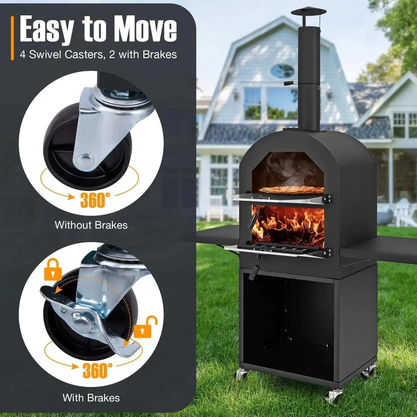 Outdoor Pizza Oven with Accessories - Brand New in Box!