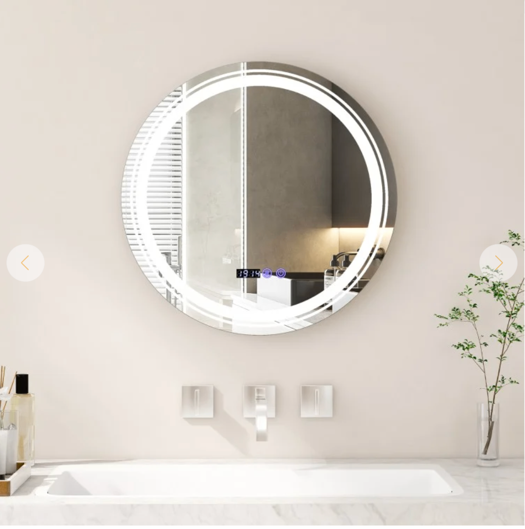 24" round bathroom mirror new low firm price
