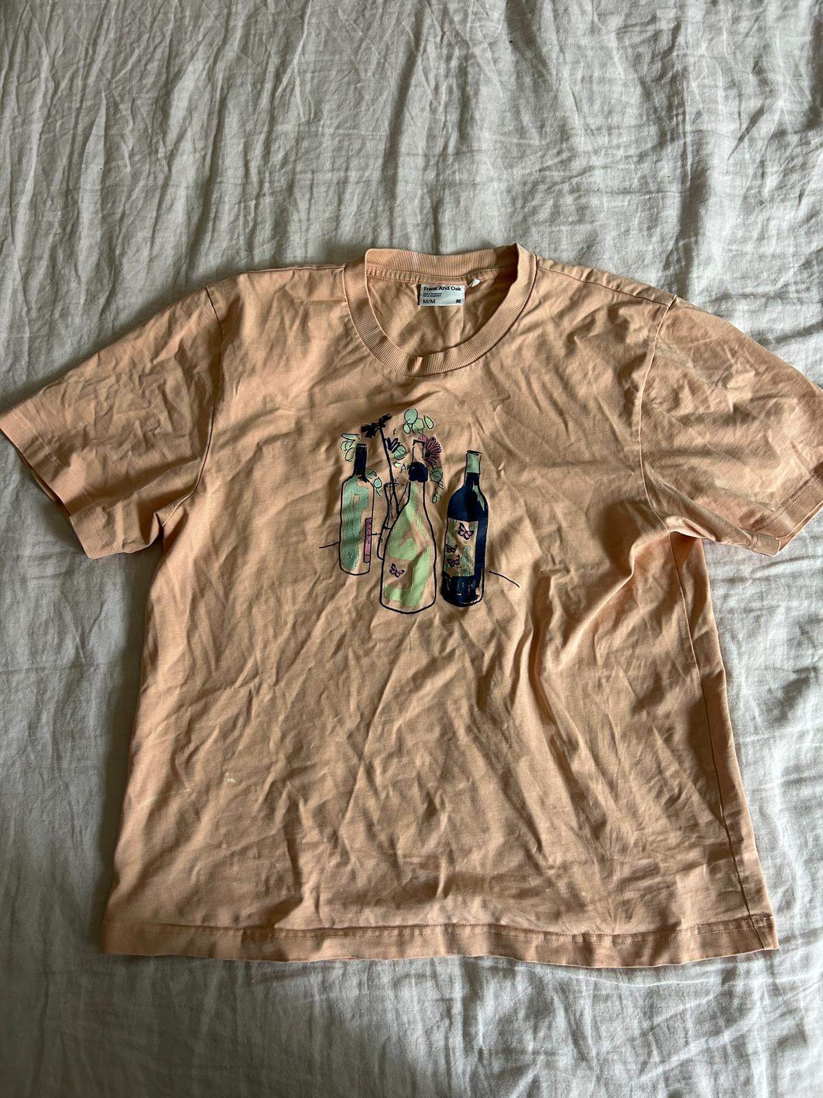 Frank and Oak Wine Bottle Shirt (Size Medium)