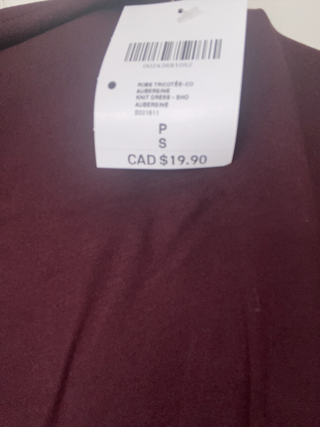 [NEW] Maroon Long-Sleeve Square Neck Dress - photo 4