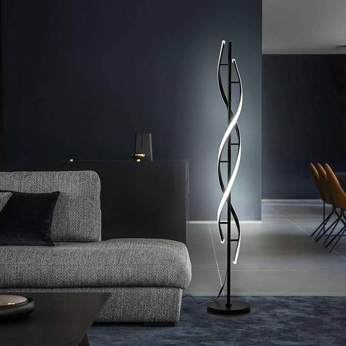 Spiral LED Floor Lamp