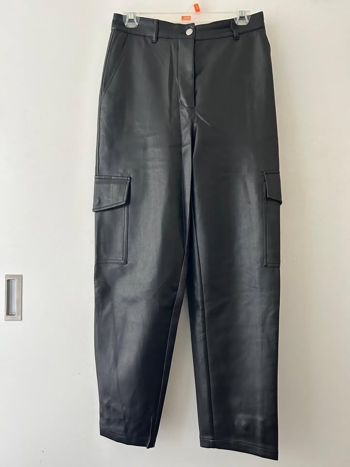 Aritzia Wilfred Faux Leather Modern Cargo Pant (Size 8) - photo 4