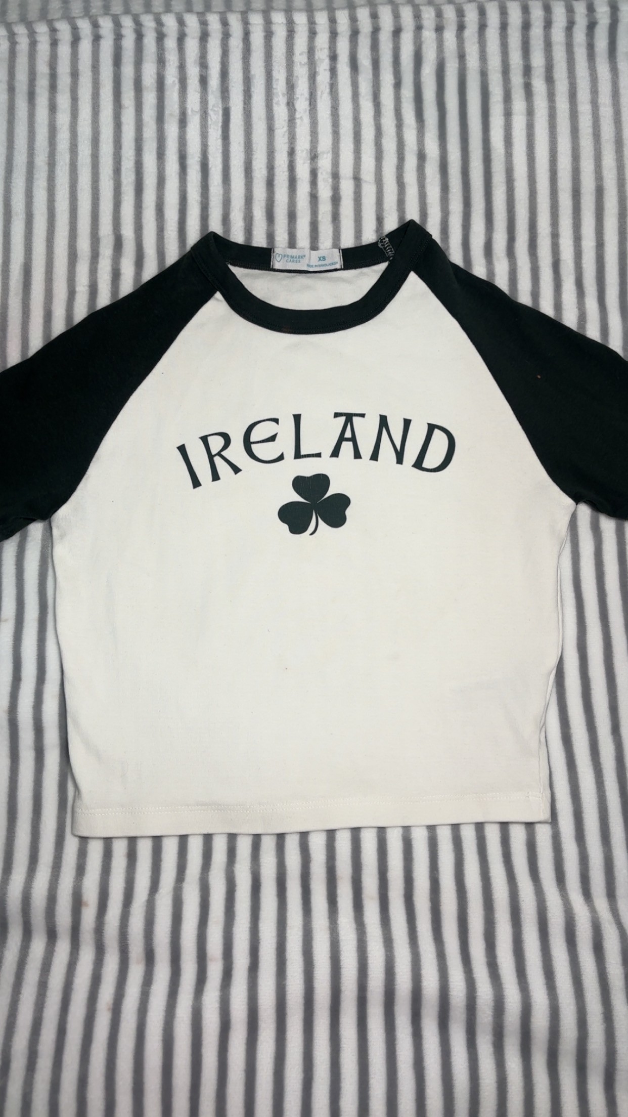 Top white and dark green