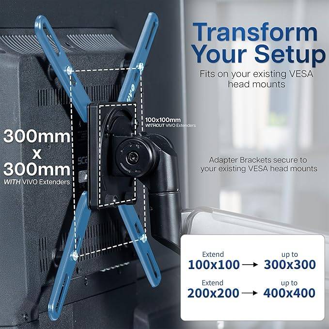 New VIVO Extension Mount Adapter Brackets for Screens 32 to 55"