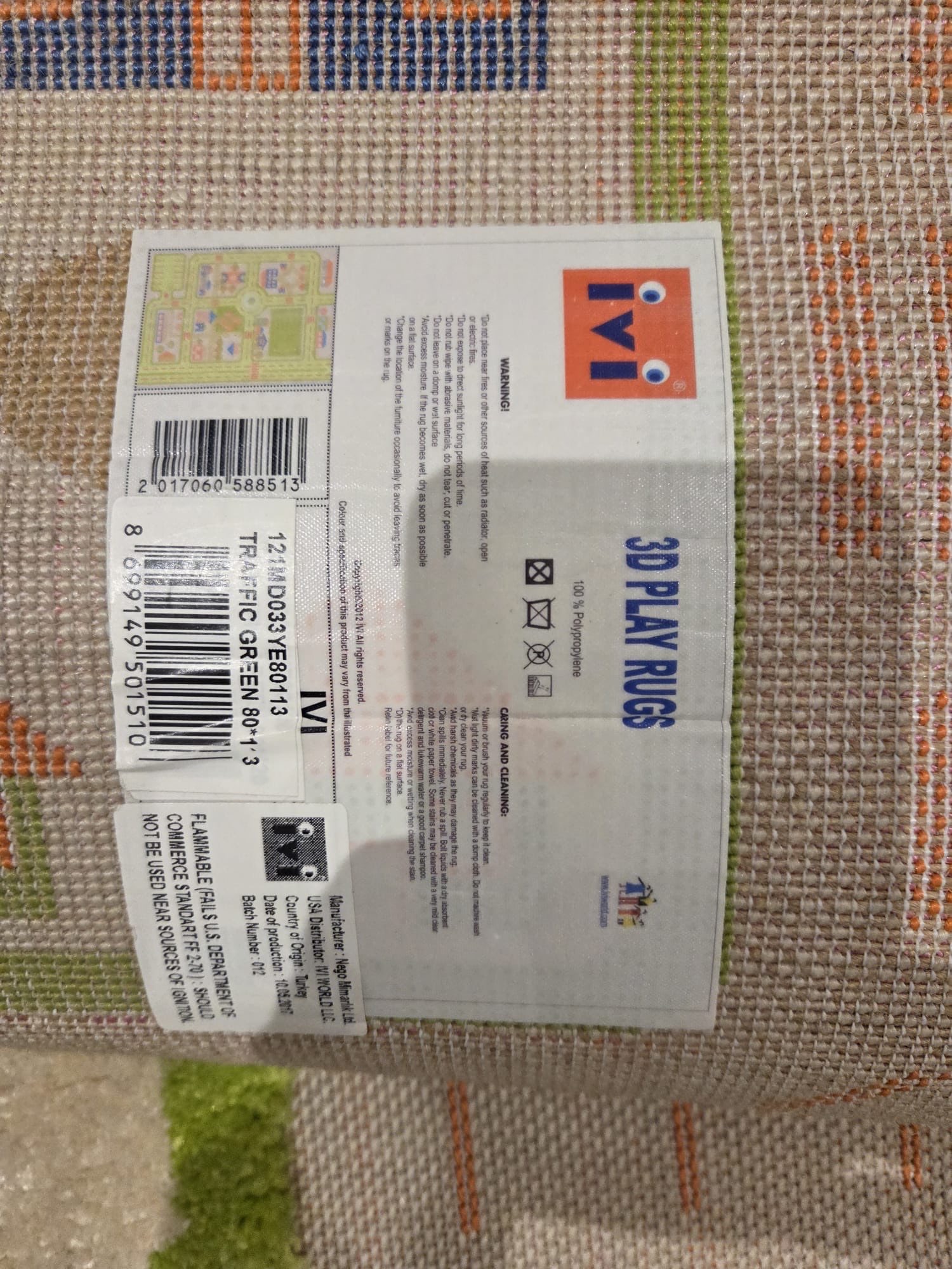 IVI Traffic Green by IVI 3D Play Rugs, 39x59 - photo 3