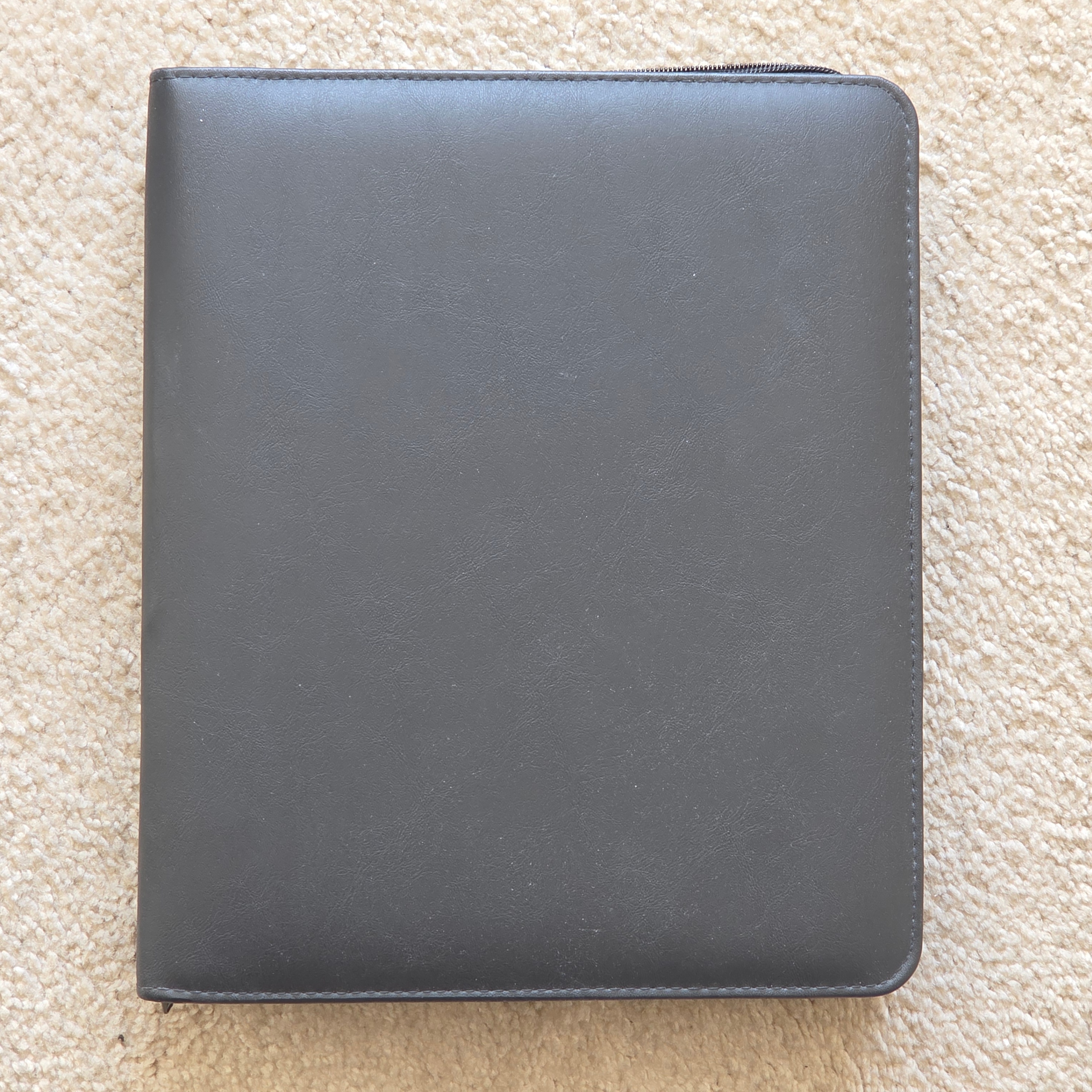 Franklin Covey Amway Binder 3 Ring Black Faux Leather Full Zip - photo 2