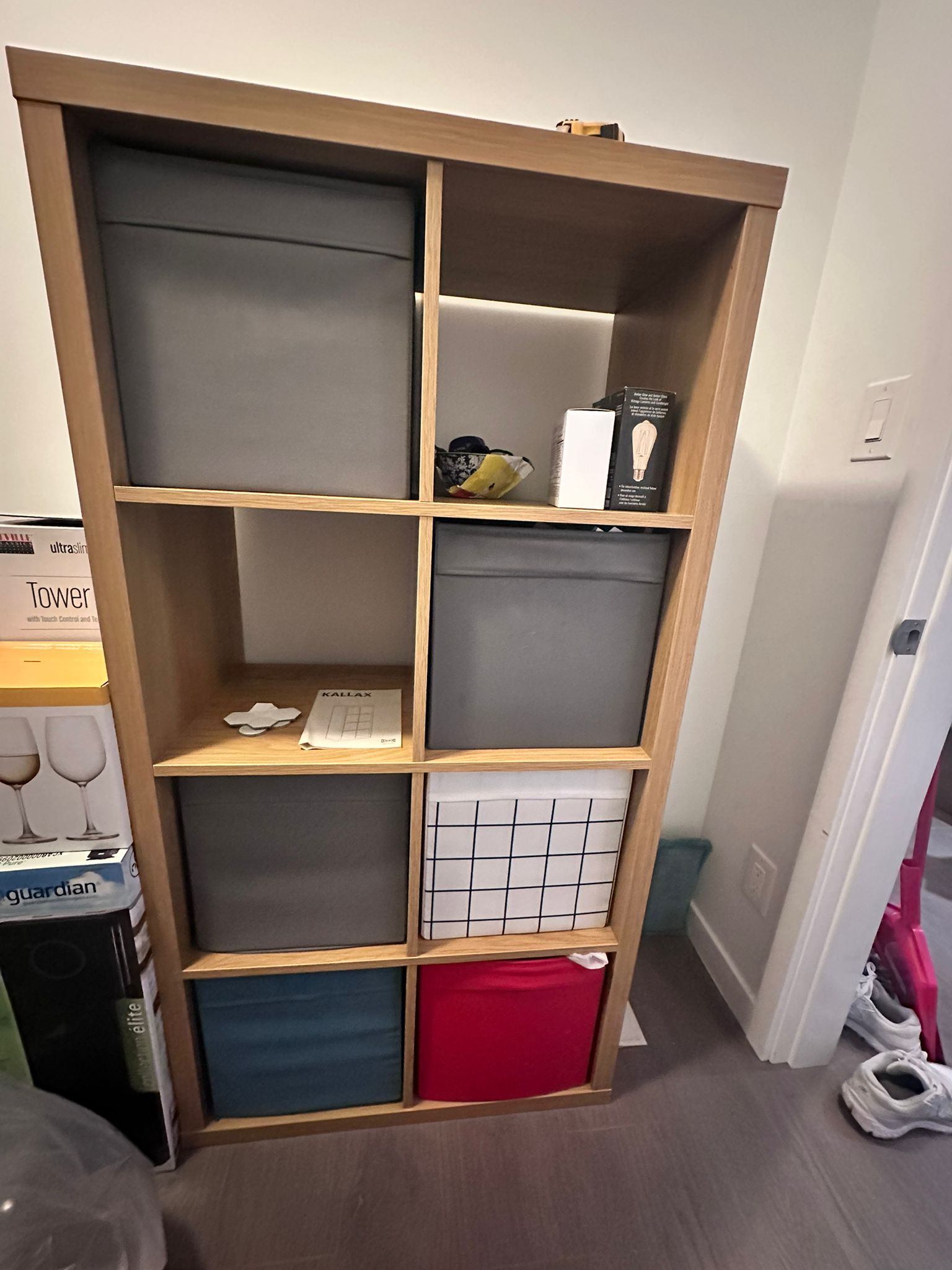 IKEA KALLAX Shelf Unit – Wood Finish, 8 Cubes - photo 3