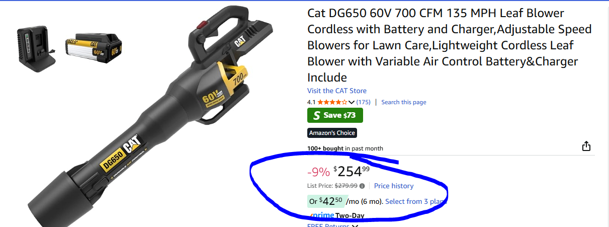 New CAT DG650 60V Cordless Leaf Blower - photo 3