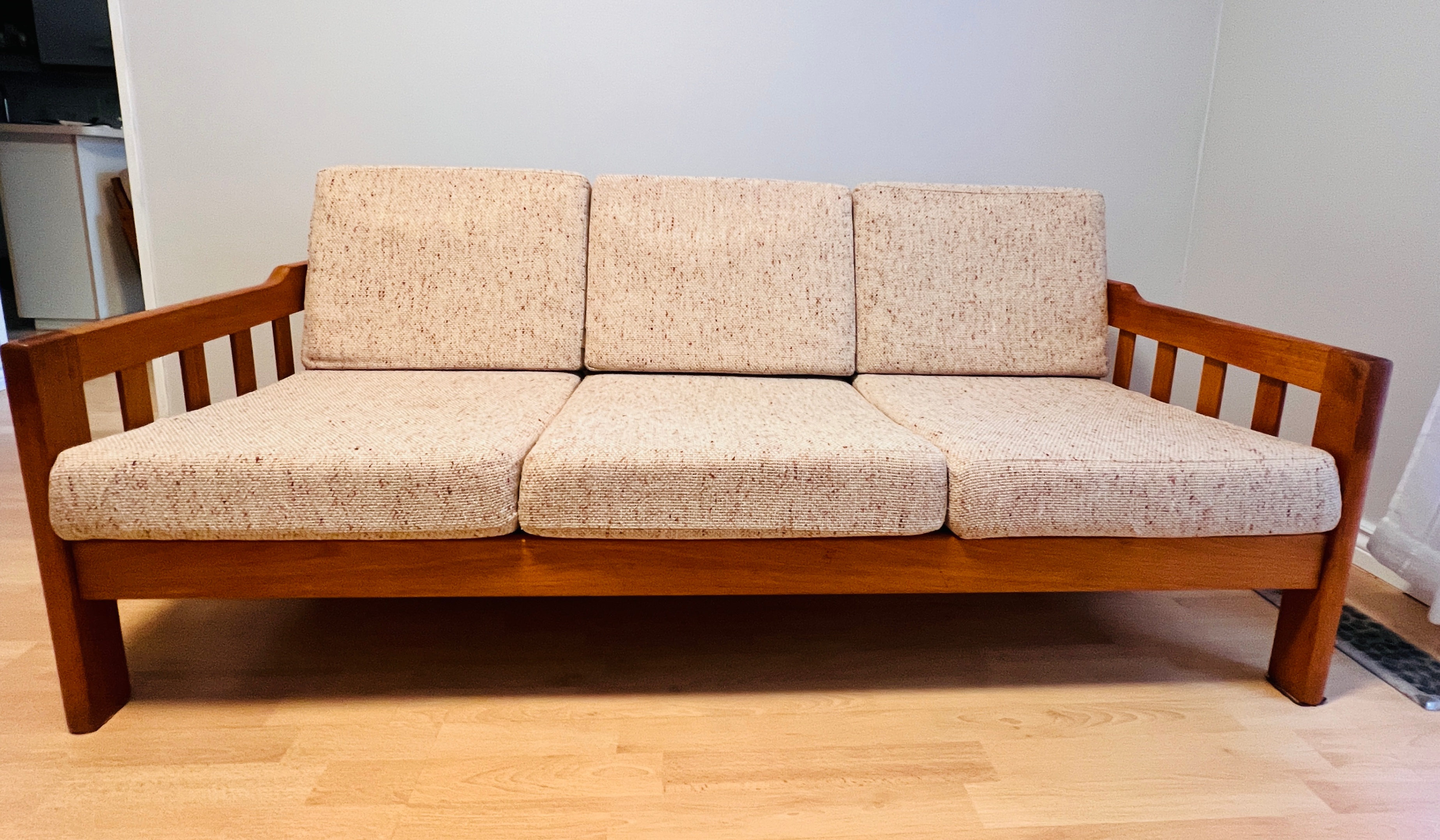 Solid Wood 3 Seater Sofa