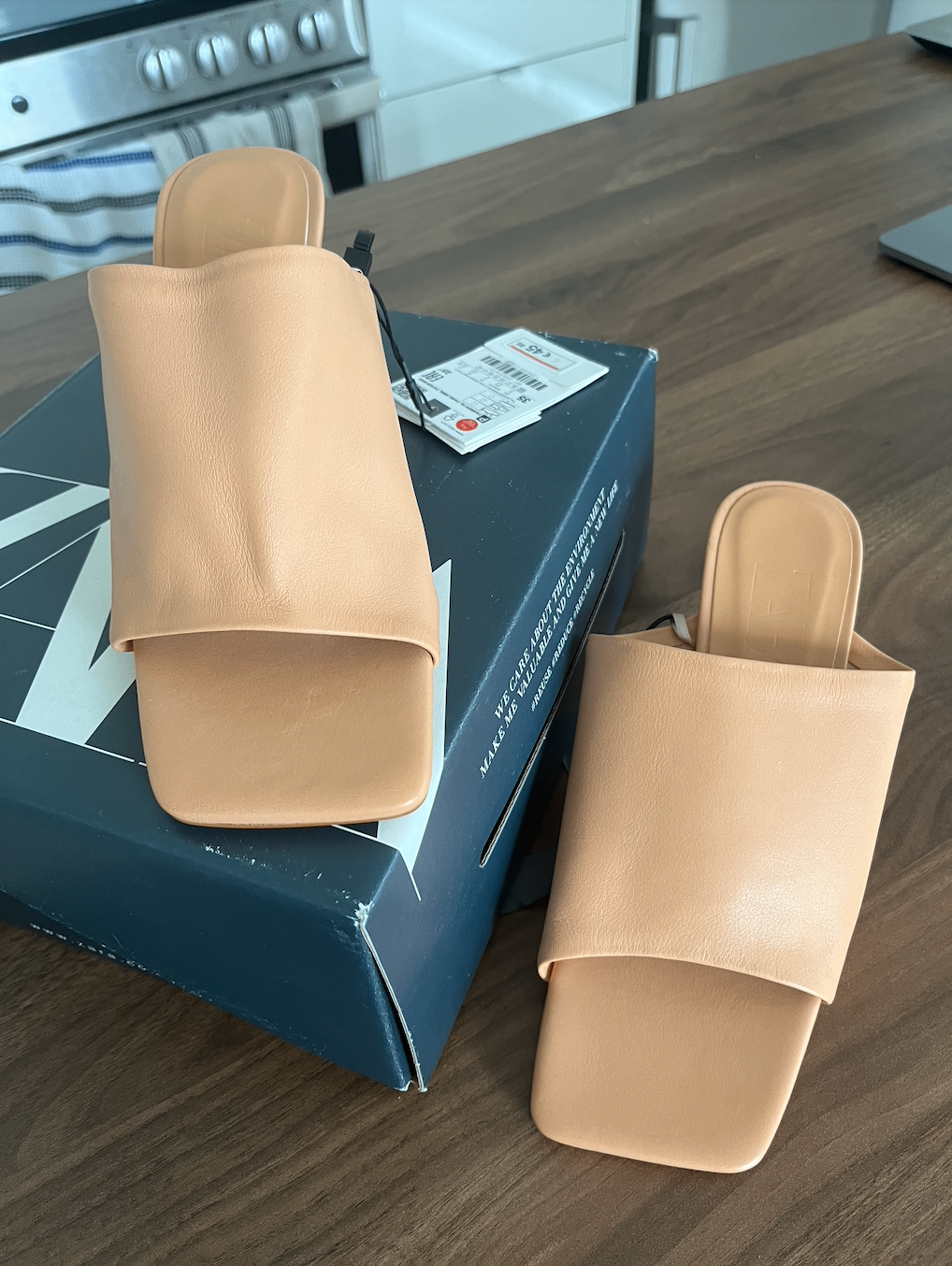 [NWT] Peach Orange Zara Mules/Heels - photo 2
