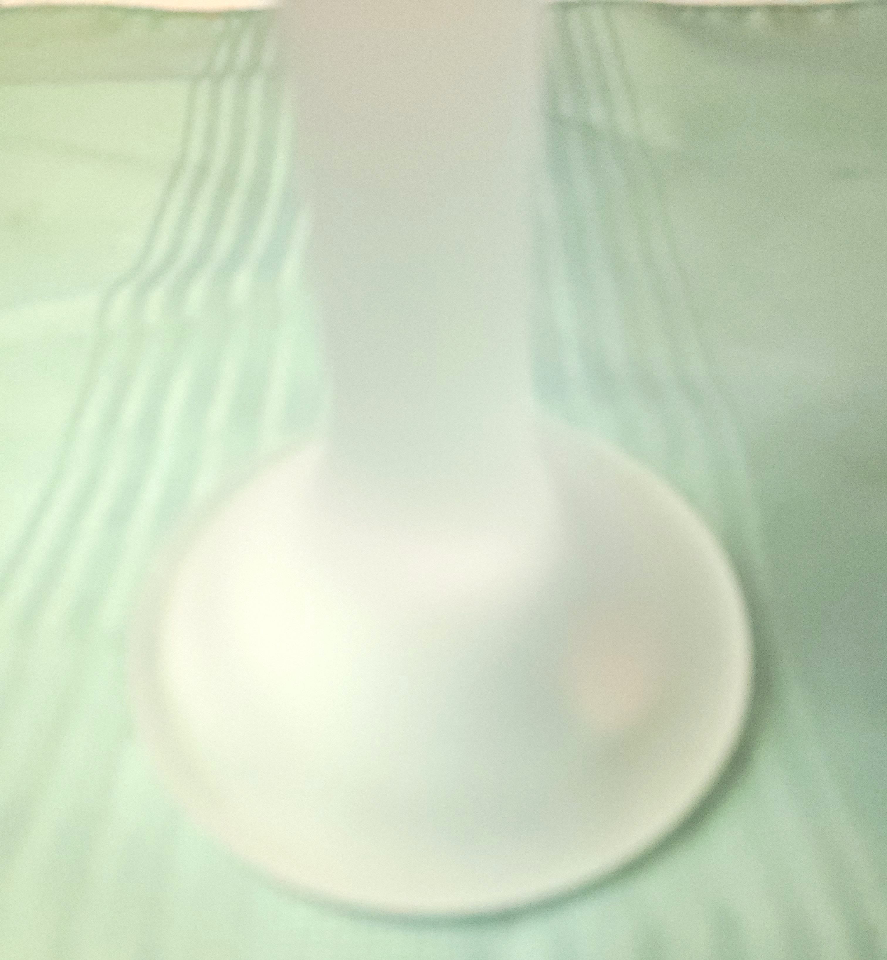 1990s Frosted Satin Glass Castle Turret Pedestal 7.25” - photo 3
