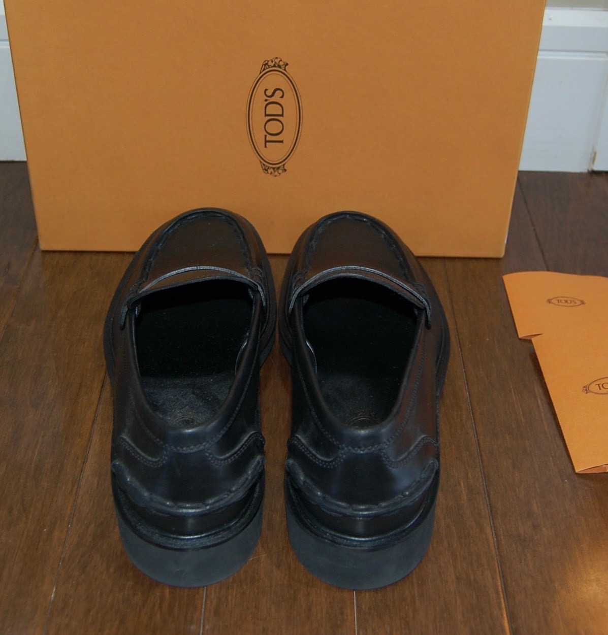 Tod's Black Leather Loafers 🥕size US 10.5 and fits 11 - photo 4