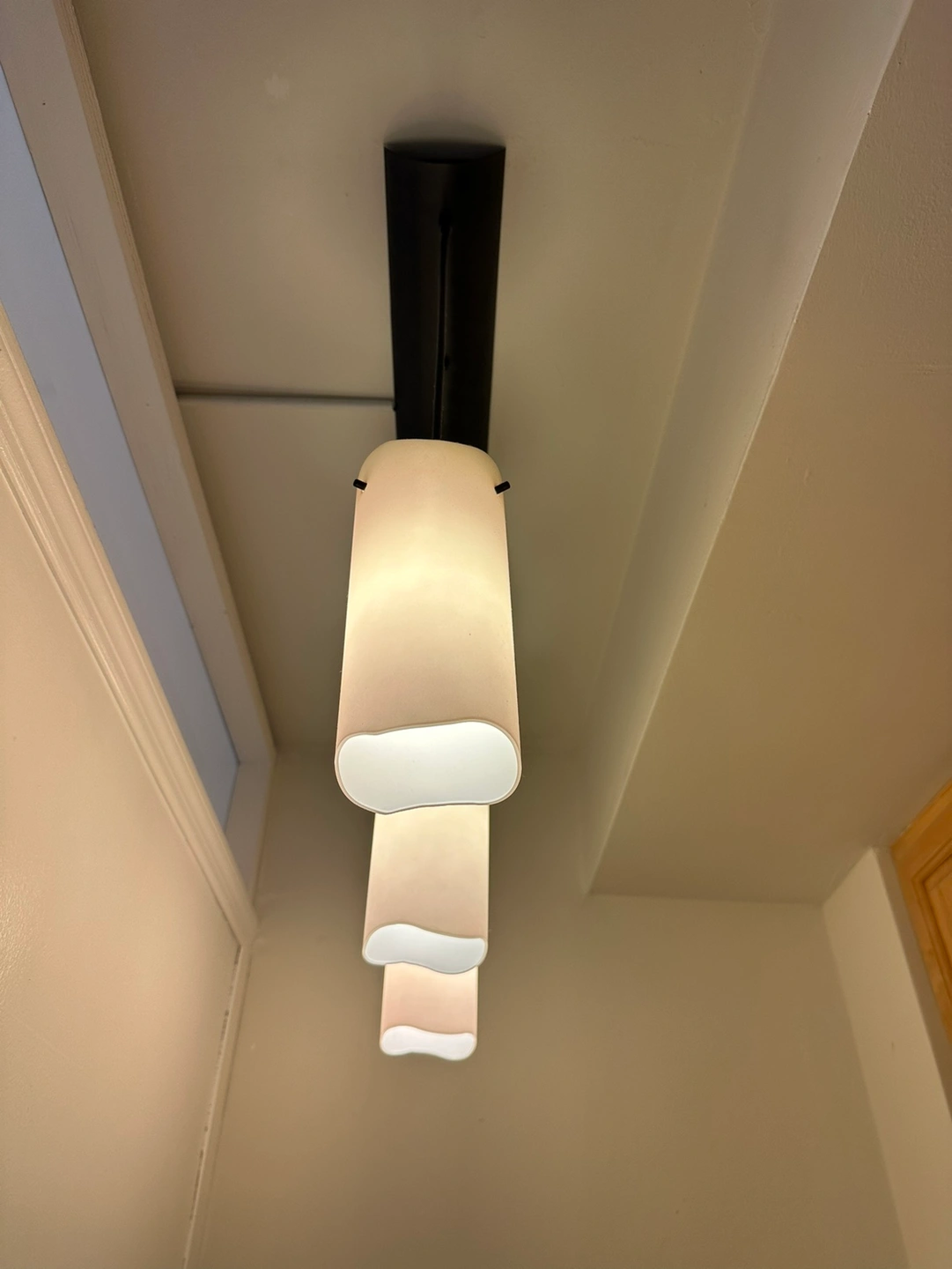 Adesso Island Light Linear 3 Pendant White Frosted Glass Shade 🥕 - photo 2